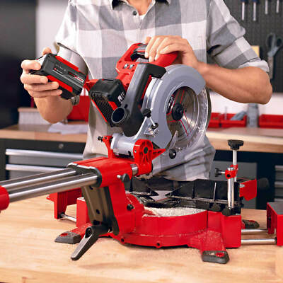 Image of Einhell TE-SM 36/210 Li cordless sliding miter saw at eBay