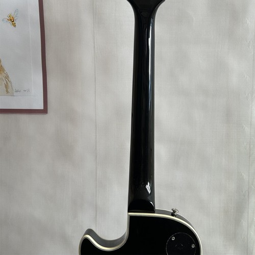 Guitarra Eléctrica Personalizada LP Cuerpo Sólido Cuerpo Negro Brillante Cromo Herrajes 6 Cuerdas - Imagen 13 de 13