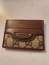 GUCCI 681709 Gucci x Balenciaga collaboration Card Case GG canvas unisex