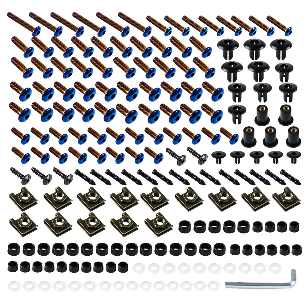 Stainless Fairing Bolts Kit for Kawasaki ZZR1100 ZX11 1990 1991