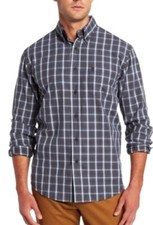 Arrow Mens Classic Fit Twill Shirt Button Down Casual Plaid Long Sleeves NWT