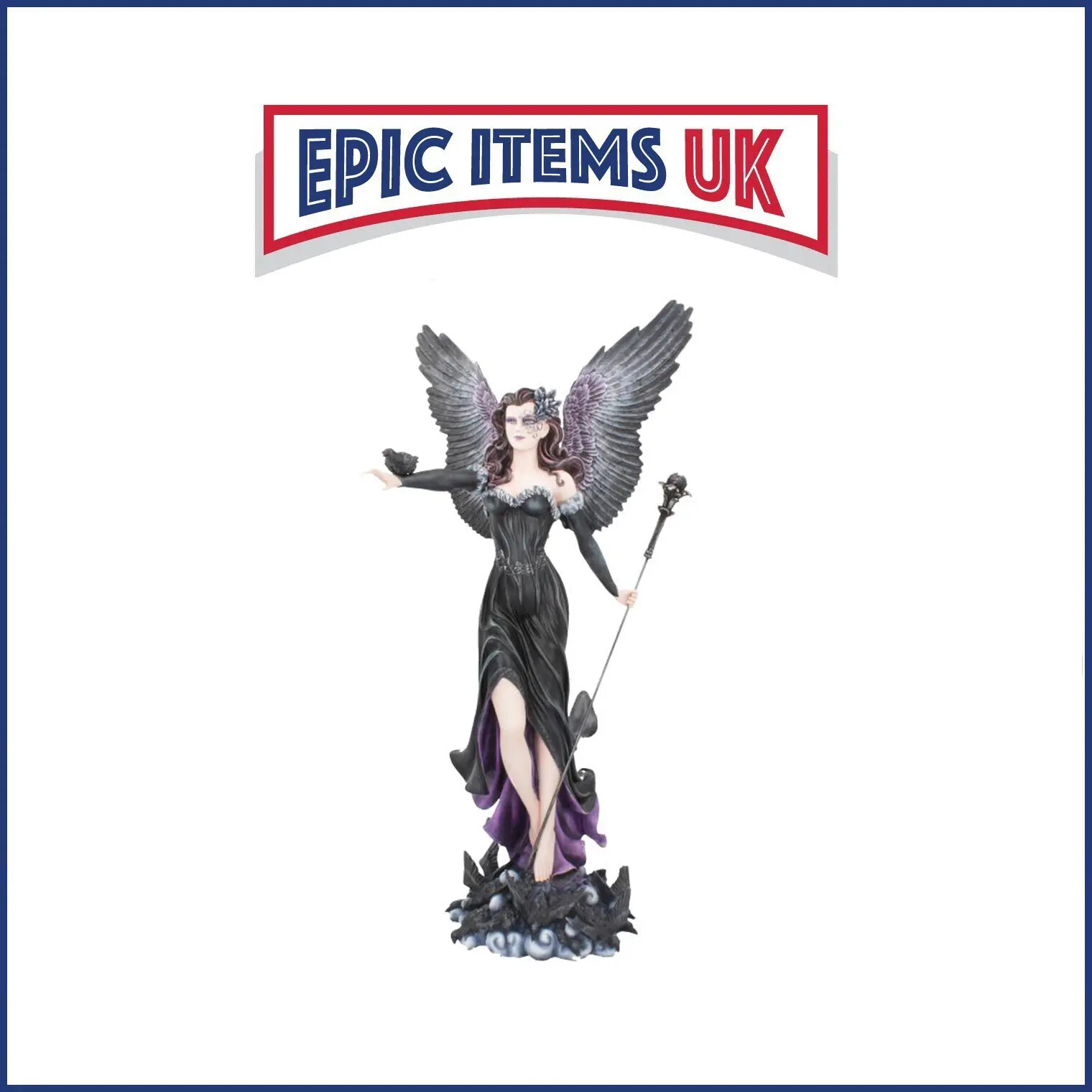 Nemesis Now Raven Fairy Queen Maeven Figurine 78.5cm - IN STOCK