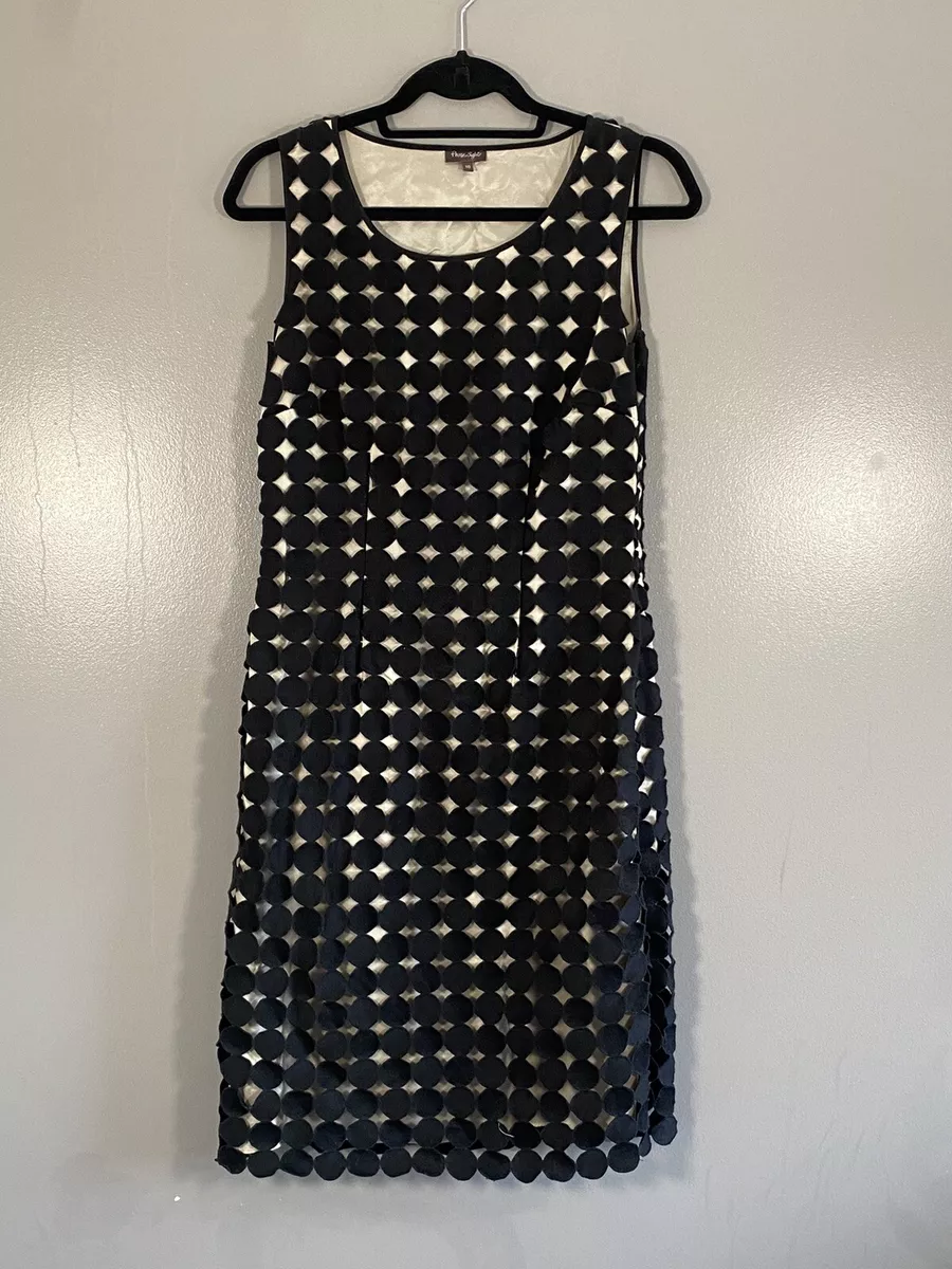 Black polka dot asymmetric dress sales