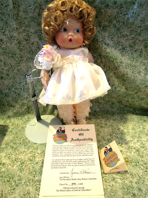 LC-2445  World Gallery of Dolls ''CHERYL'' porcelain/cloth  13'' tall #954/5000