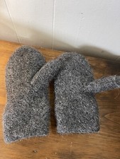 Alpaca Children Mittens Lined Gray 100 Alpaca NWOT