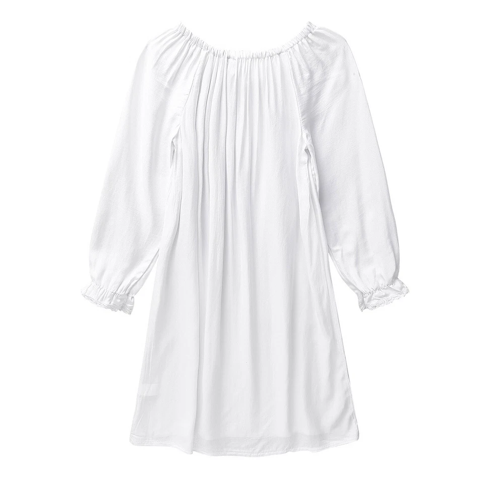 Niños Niñas Pijamas Vintage Princesa Camisones Algodón Vestido para Dormir Niños Prendas para Dormir Foto 4 de 4