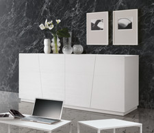 CREDENZA MADIA MODERNA 4 ANTE AMMORTIZZATE IN 3 FINITURE DISPONIBILI FE1834
