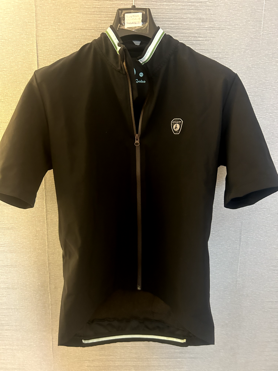 ウェア Cafe du Cycliste X X L LADIES XXL CAFE DU CYCLISTE BLACK FULL ZIP CYCLING JERSEY