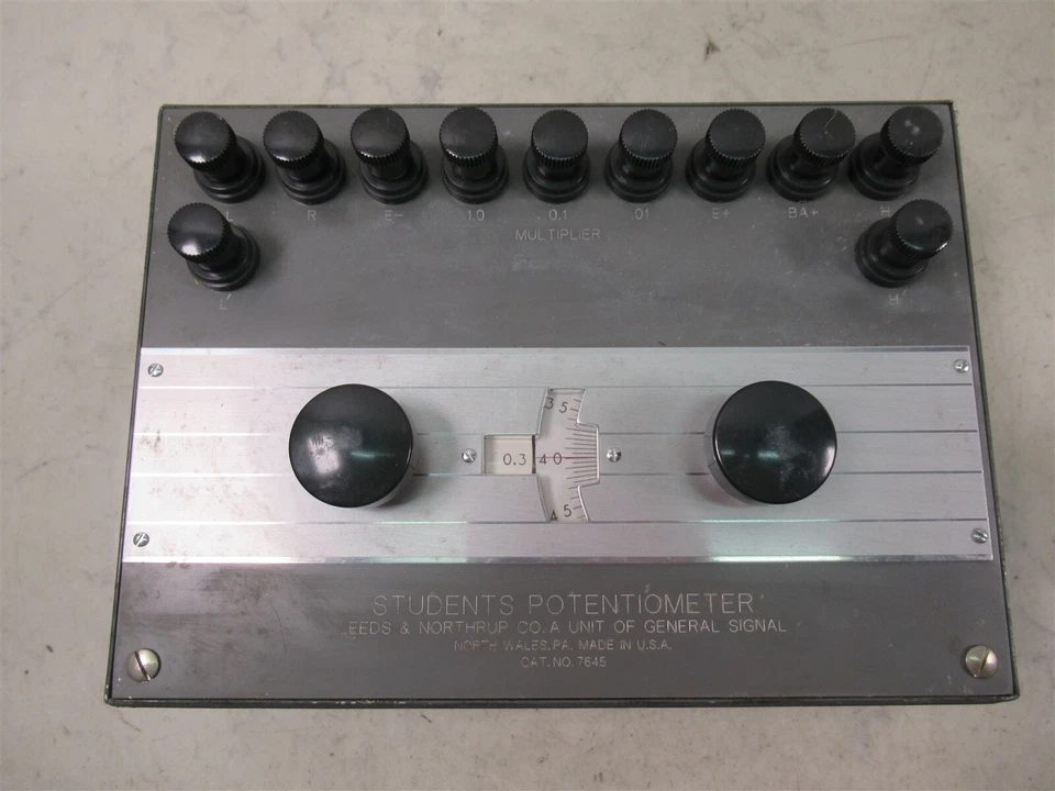 Potenciómetro Leeds & Northrup Students 7645 Entrenador de Laboratorio De Colección Foto 2 de 4