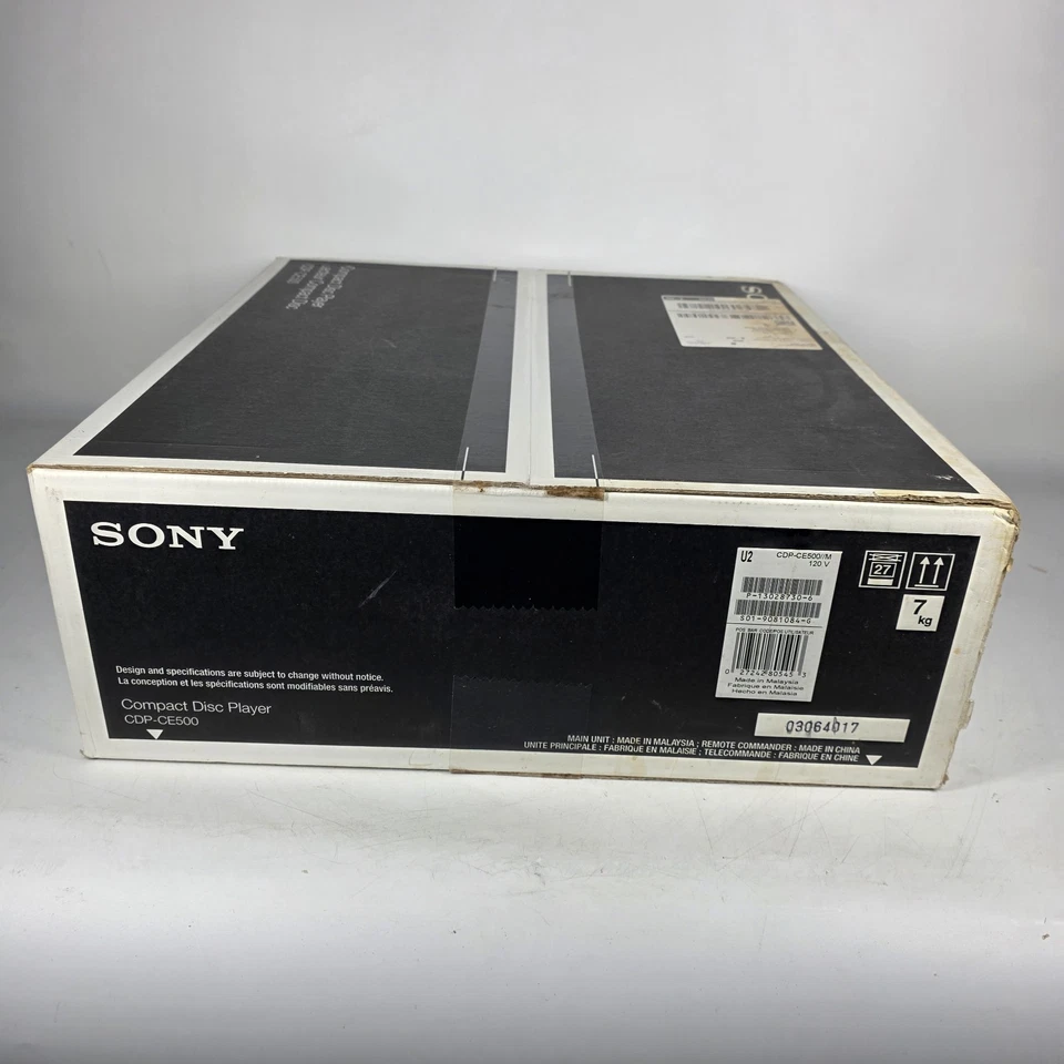 Sony CDP-CE500 5 Disc Changer CD Player - Brand New Factory Sealed - NOS - Image 4 of 4