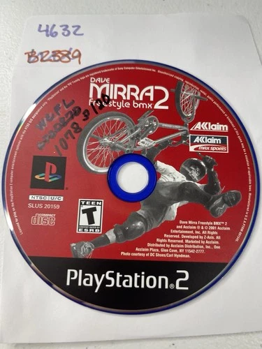 Dave Mira Freestyle BMX 2, PS2 PlayStation 2 Disc Only - No Track 4632