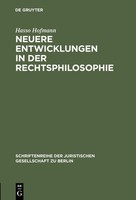 Neuere Entwicklungen In Der Rechtsphilosophie Hasso Hofmann