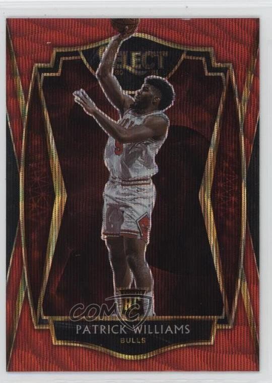 2020-21 Panini Select Premier Level Red Wave Prizm Patrick Williams #185 07r3