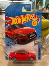 2019 Hot Wheels #225 Usine Frais 2/10 AUDI RS 5 Coupe Rouge W/Chrome 5Y Rayons