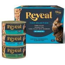 Reveal Natural Wet Canned Cat Food, Limited Ingredient, Grain-Free, High Prot...