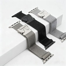 Milanese Loop Titanium For Apple Watch Band Strap Ultra 3/2/1 49mm 46mm