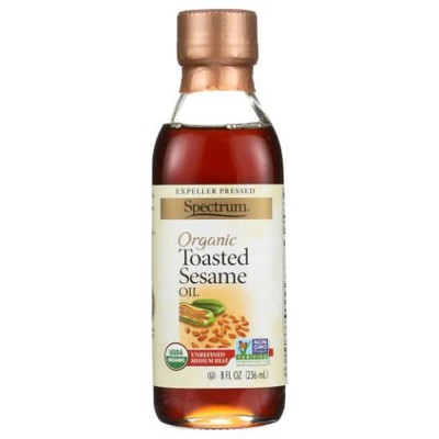 Organic Unrefined Toasted Sesame Oil 8 Oz(Case Of 6)