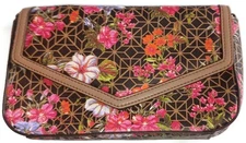 Women's Big Fat GOLD CHAIN Bag/ Wallet, Floral