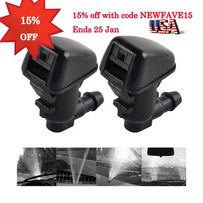 #ad #ad 2pcs Windshield Wiper Water Spray Washer Nozzle Jet For Jeep Liberty 2008 2012 $7.69