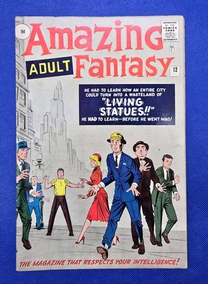 AMAZING ADULT FANTASY #12 - Marvel 1962 - Stan Lee Steve Ditko Cameo - 7,5 Sehr guter Erhaltungszustand -