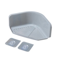 2 Pcs Floating Shower Shelves Plastic Bathroom Shelf Accessories