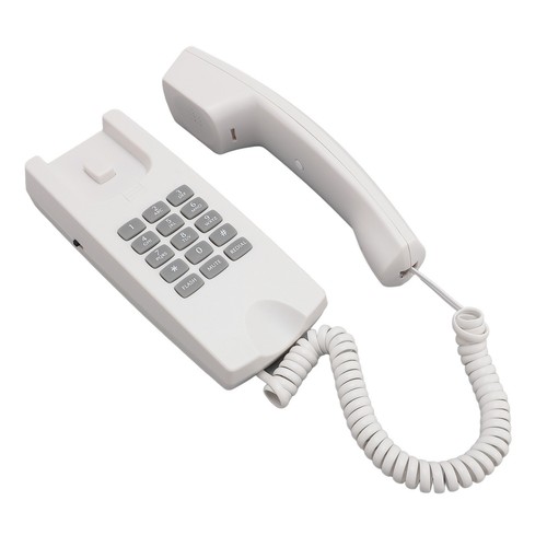 Telefon przewodowy ABS naścienny telefon stacjonarny z regulacją głośności wyciszenie i CB - Zdjęcie 7 z 29