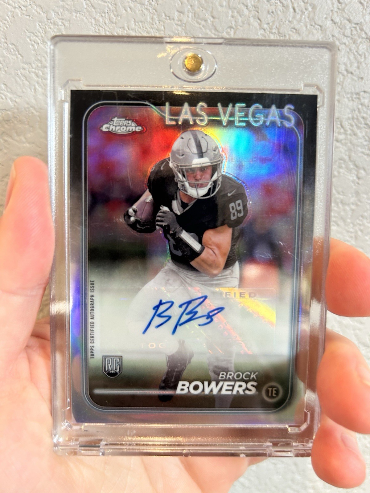 2024 Topps Chrome - Rookie Autographs Brock Bowers #RA-BBO (AU, RC)