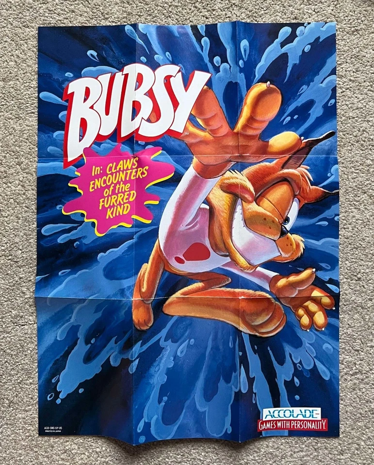 Bubsy - SNES - Super Nintendo - NTSC + Protector - Image 2 of 4