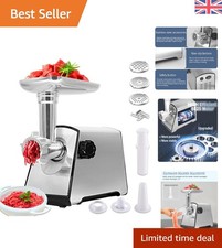 High-Efficiency Electric Meat Mincer 2800W with 3 Cutting Plates & Accessories