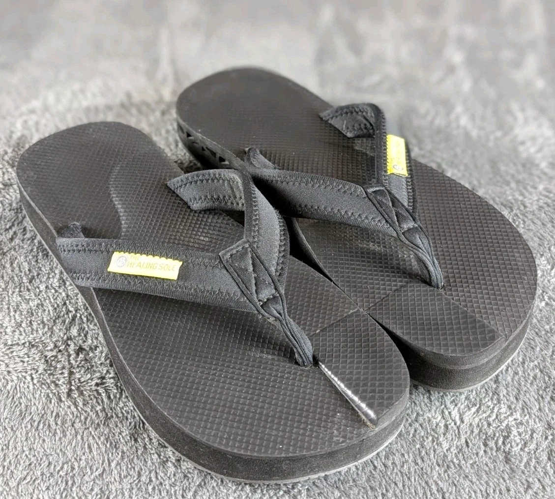 THE HEALING SOLE 2.0 • SZ. W10/ M 8.5 The Healing Sole Original - Black For Plantar Fasciitis Flip  main image 4