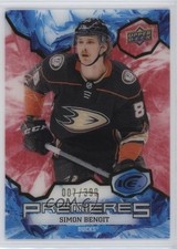 2021-22 Upper Deck Ice Ice Premieres Red 7/399 Simon Benoit #174 18m3