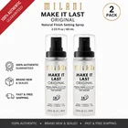 Milani Make It Last Original Setting Spray 2 Pack Prime Hydrate Set 2.03 Oz Each