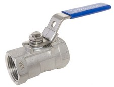1" Stainless Steel 316 Ball Valve - 1pc Standard Port, 1,000WOG