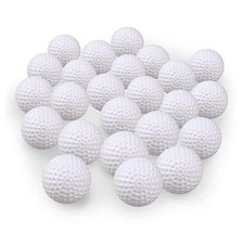 Golf Practice Balls, Fake Hollow Plastic Golf Balls for Indoor White-50pcs