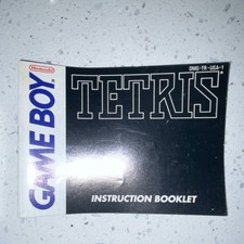 Tetris (Nintendo Game Boy, 1989) Authentic Tested & Working With Manual