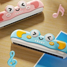 Cartoon Harmonica Children's Toy Beginner Kid Musical Instrument Washable Gift