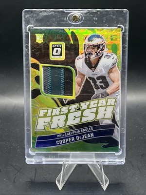 Panini Donruss Optic First Year Fresh Cooper DeJean Eagles Black Pandora RC /25