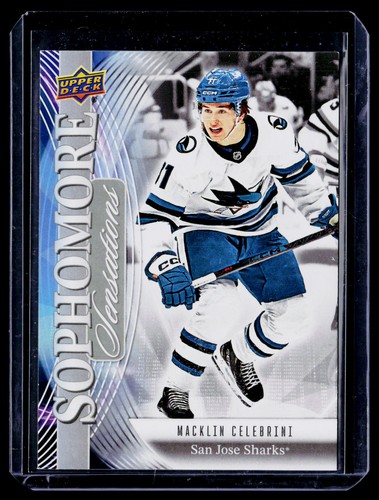 Macklin Celebrini #SO-1 2025 Upper Deck Sophomore Sensations card