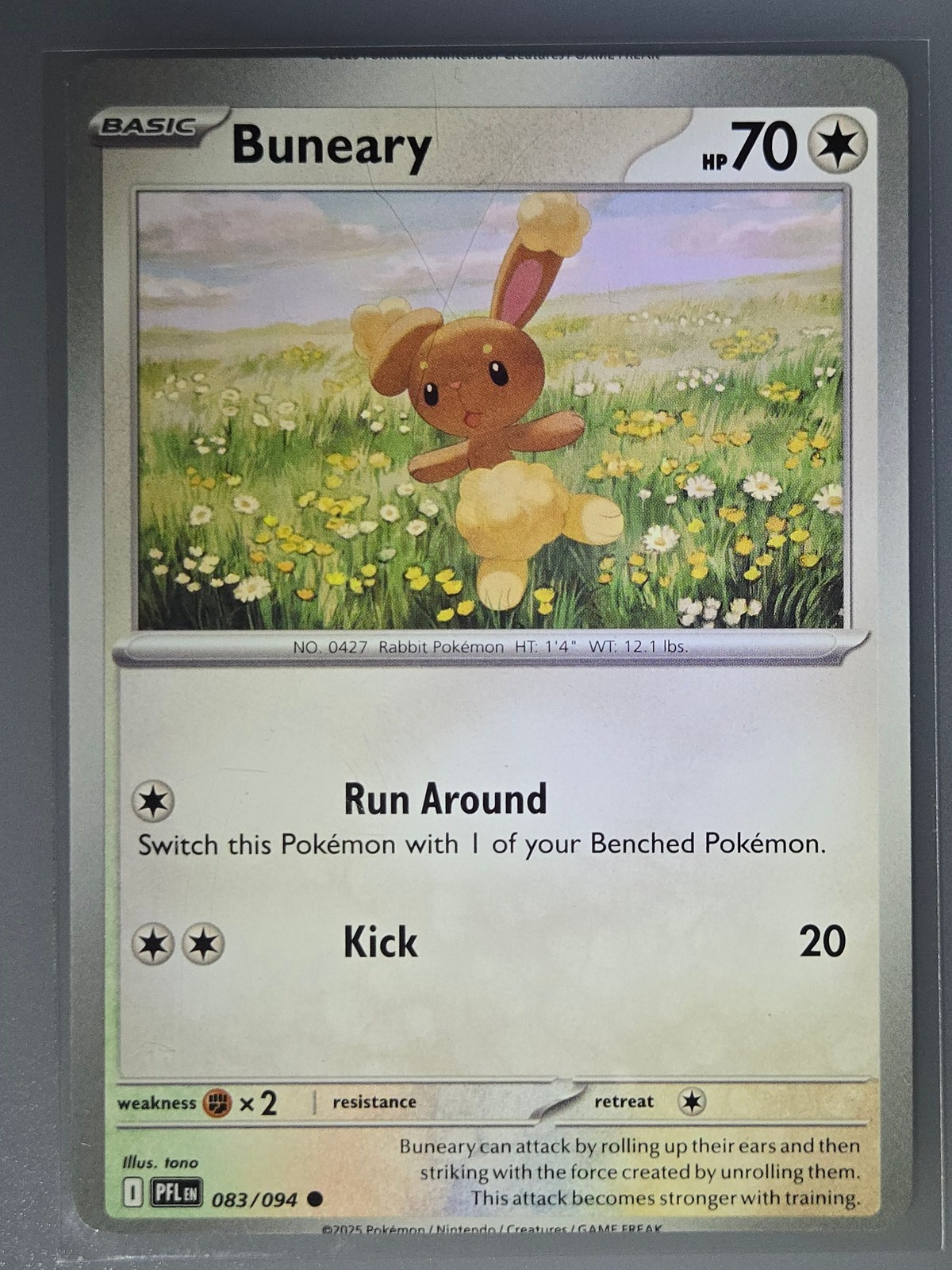 Buneary Pokemon TCG Platinum #83/94 2009 Vintage Card Collectible