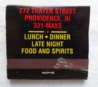 Vintage Matchbook, Max's Upstairs, Dance Bar & Night Club, Providence, Gay LGBTQ — photo 2