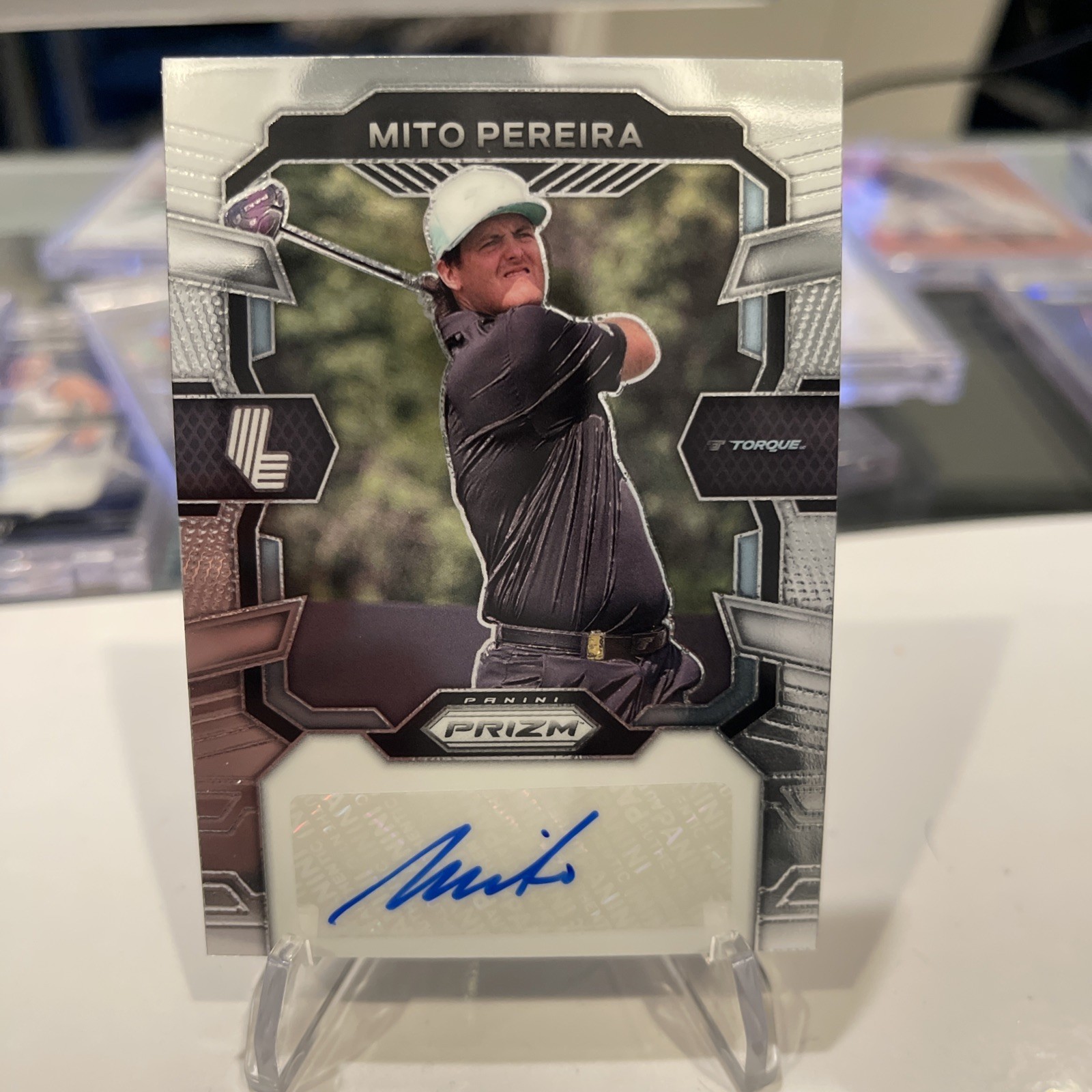 2024 Panini Prizm LIV Golf Mito Pereira Torque GC Autograph Card