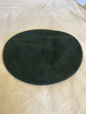 Vintage 100 Wool Normandy Basque Green Beret Made in France
