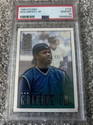 1998 Donruss Studio Ken Griffey Jr PSA 10 #112 Low Population - Only 6 PSA 10’s