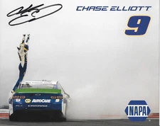 AUTOGRAPHED 2020 CHASE ELIOTT NAPA #9  NASCAR SIGNED POSTCARD