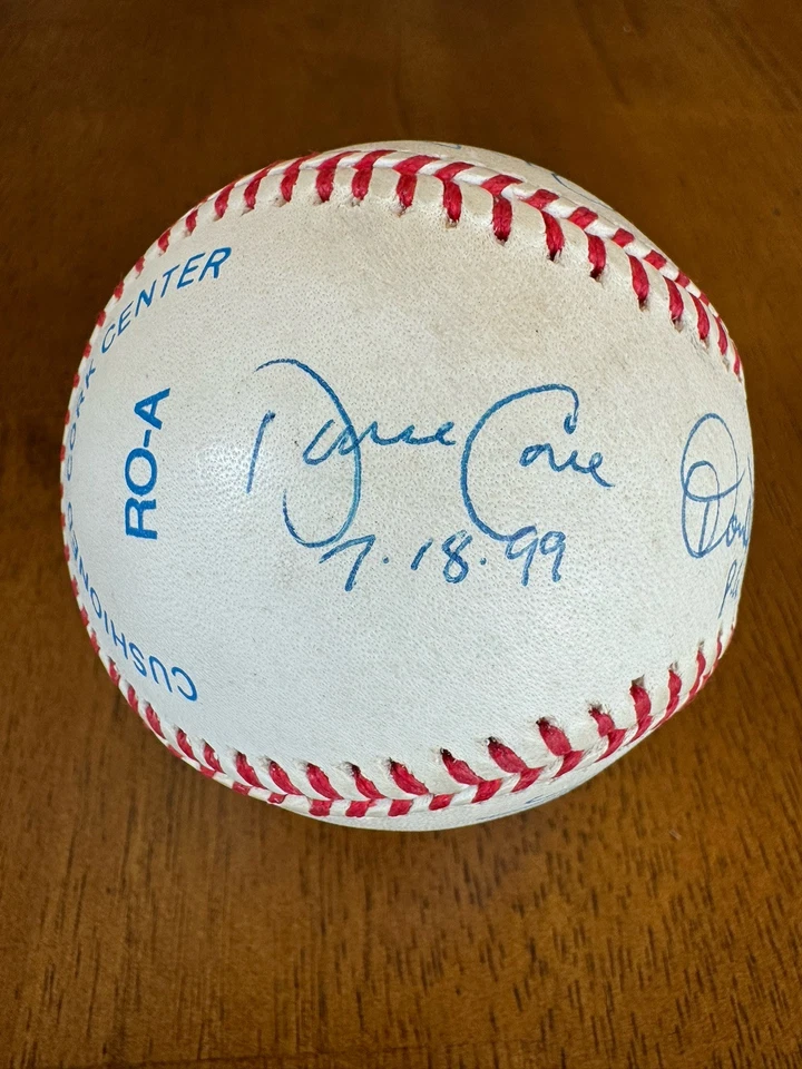 PG Pitcher / Catcher Yogi Berra Don Larsen Autographed AL Baseball JSA LOA - Image 4 of 4