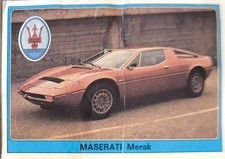 Panini super auto No. 135 - Maserati Merak