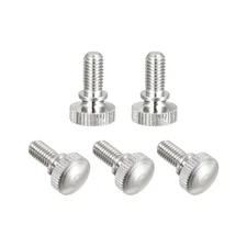 5Pcs Knurled Thumb Screws M5x10mm Brass Shoulder Bolts Grip Knobs Fasteners