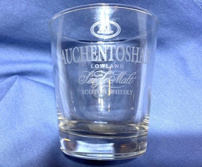 AUCHENTOSHAN Scotch Whisky Cocktail Glass Etched Lettering Single Malt Mint