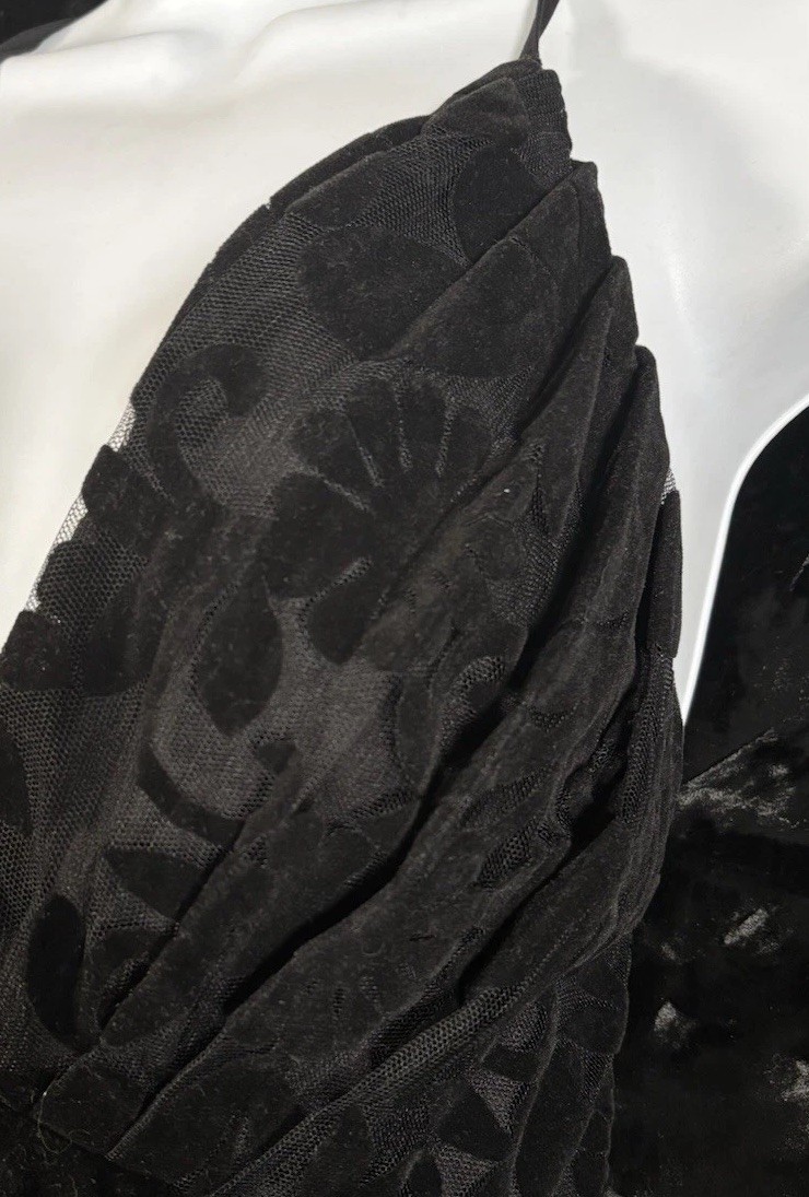 Windsor Black Dress Translucent Magical Night Garden Stevie Nicks Worthy size S