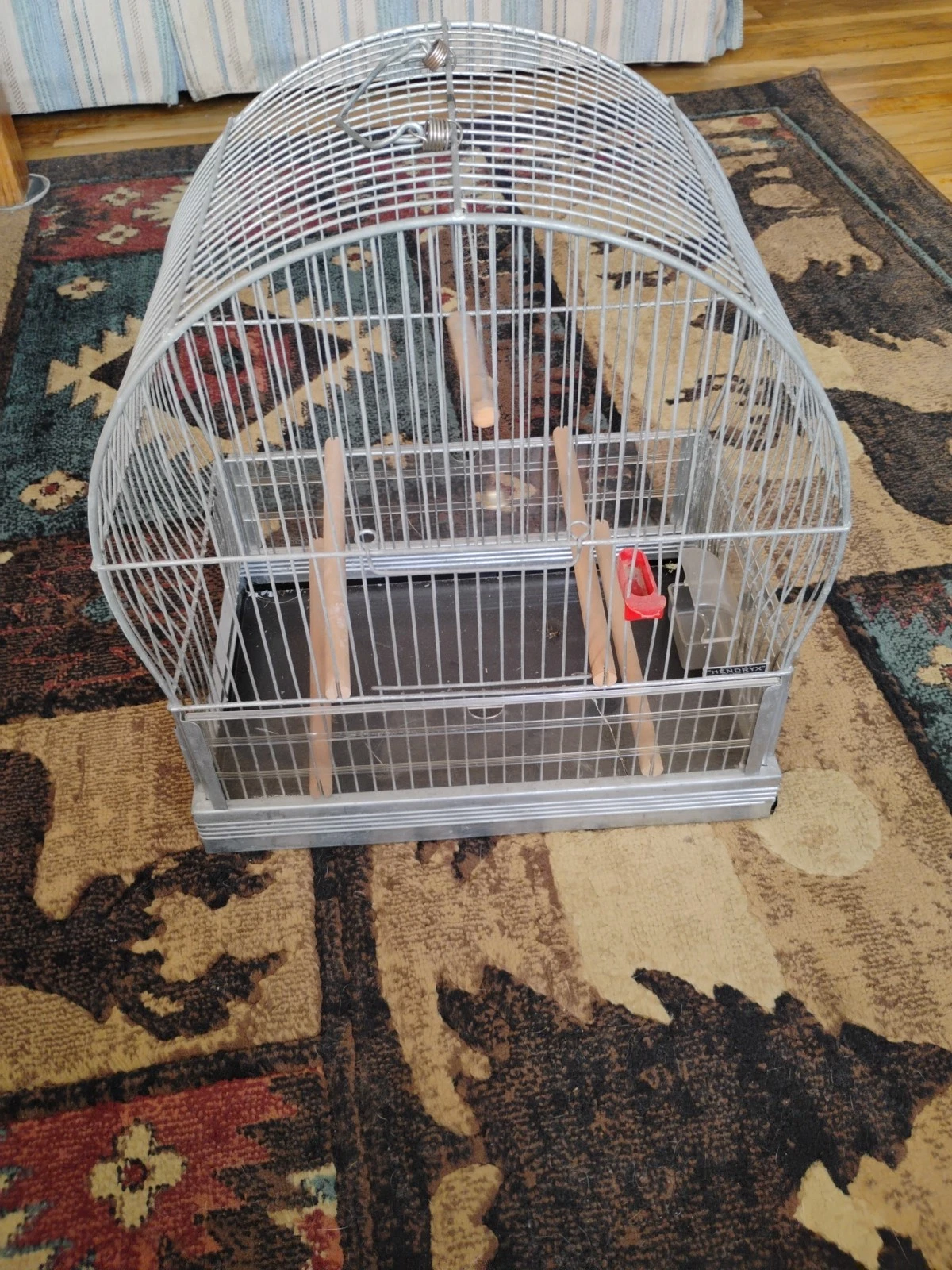 Vintage Hendryx Bird Cage 15" High, 14" Wide, 15" Long Has Some Damage See Photo